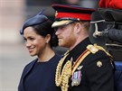 Vévodkyně Meghan a princ Harry (Trooping the Colour, Londýn, 8. června 2019)