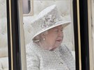 Královna Albta II. (Trooping the Colour, Londýn, 8. ervna 2019)