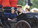 Princ Harry s manelkou Meghan, vévodkyn Kate a vévodkyn Camilla (Trooping...