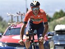 Vincenzo Nibali ped startem závrené asovky 102. roníku cyklistického...