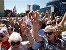 Obyvatelé polského Gdasku slaví výroí ticeti let od prvních svobodných...