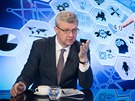 Ministr prmyslu a obchodu Karel Havlíek v diskusním poadu Rozstel. (4....