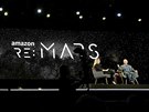 éf Amazonu Jeff Bezos hovoí na konferenci re:MARS v Las Vegas. (6. ervna...
