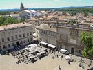 Výhled z ochozu Papeského paláce v Avignonu