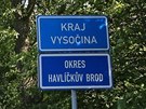 Hranice Kraje Vysoina a Stedoeskho kraje se mezi Golovm Jenkovem a...