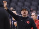 Torontský kou Nick Nurse bhem tréninku