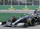 Lewis Hamilton z Mercedesu bhem tréninku na Velkou cenu Kanady.