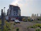 Hasie v Plzni opt zamstnal por chtrajc budovy na Rokycansk td,...