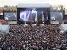 Stadion v Kr�lov� Poli za�il v sobotu velkou koncertn� show kapely s frontmanem...