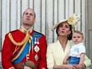 Princ William, vévodkyn Kate a jejich dti princ George, princezna Charlotte a...