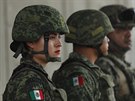 Vojáci mexické armády u hranic s Guatemalou. (4. ervna 2019)