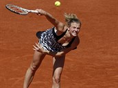 Kateina Siniakov podv ve tetm kole Roland Garros.