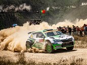 koda Fabia R5 evo na portugalsk rallye