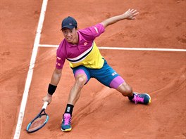 Jet barevnjí byl Japonec Kei Nishikori ve stylovém modelu od své domovské...