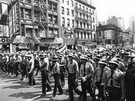 Pochod homosexuálů a leseb na 41. ulici v New Yorku (5. května 1970)