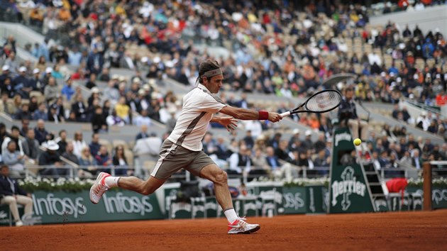 vcarsk tenista Roger Federer v semifinle Roland Garros.