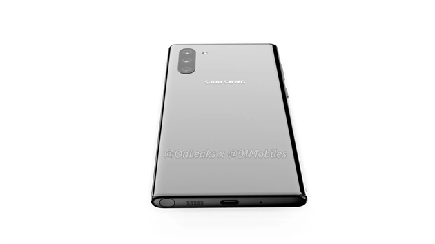 Samsung Galaxy Note 10 na fanoukovskch renderech