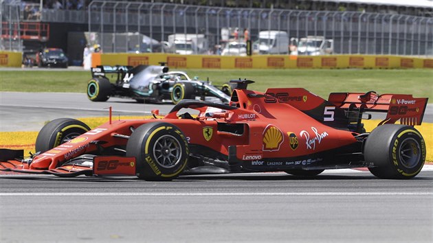 Sebastian Vettel v ele Velk ceny Kanady formule 1.