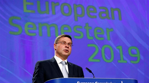 Mstopedseda Evropsk komise Valdis Dombrovskis (5. ervna 2019)