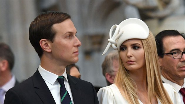 Jared Kushner a Ivanka Trumpov na nvtv Westminsterskho opatstv (Londn, 3. ervna 2019)