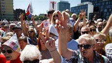 Obyvatelé polského Gdasku slaví výroí ticeti let od prvních svobodných...