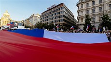 Úterní demonstrace iniciativy Milion chvilek pro demokracii na pražském...
