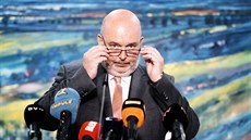 Ministr zemdlství Miroslav Toman na tiskové konferenci k pedbné auditní...
