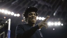 Jay-Z na zápasu NBA, 5. června 2019