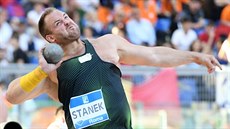 Tomá� Stan�k b�hem mítinku v �ím�