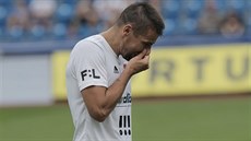 Ostravský kapitán Milan Baro� po prohraném zápase s Mladou Boleslaví.