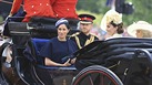 Princ Harry s manželkou Meghan, vévodkyně Kate a vévodkyně Camilla (Trooping...