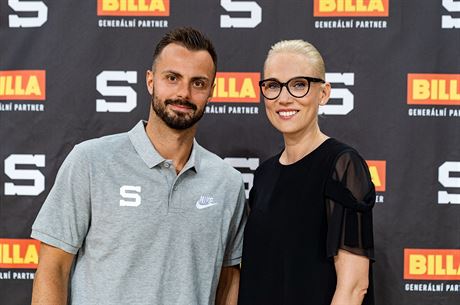 Michal epík a generální manaerka Sparty Barbora Snopková Hauberová