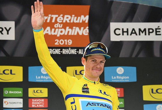 Jakob Fuglsang jako vítz Criterium du Dauphine