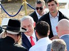 Izraelský premiér Benjamin Netanjahu na inauguraci nové osady v Golanských...