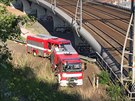 Na trati pod praským Vítkovem srazil vlak lovka. (17. ervna 2019)