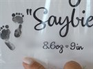 Saybie se před pěti měsíci narodila v kalifornské nemocnici v USA. Na svět...