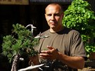 Petr Havelka pstuje v Knevsi rzn druhy bonsaj. Nkter pvodn rostly...