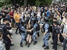 Ruská policie zadrela úastnici demonstrace proti úední zvli v souvislosti s...