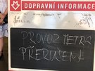 Provoz metra na Budjovické zastavil pád lovka pod vlak