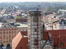 Na budov olomoucké radnice probíhají nyní rozsáhlé opravy, v rámci kterých je...