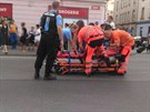 Policist proetuj nehodu v Plzni, pi kter se zranila dvka. Ta vypadla z...