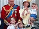 Princ William, vévodkyně Kate a jejich děti princ George, princezna Charlotte a...
