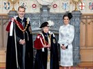 Britská královna Albta II., panlská královna Letizia a král Felipe VI.,...