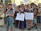 Demonstrace proti Andreji Babišovi a za nezávislost justice v Jihlavě. (11....