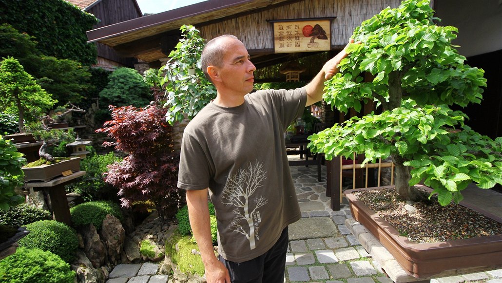 Milovník bonsají vytvořil z hromady kamení u domu japonskou oázu klidu