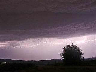 Sobotní bouřka v Jihlavě. (16.6.2019)