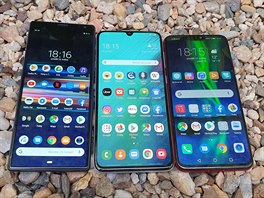 Honor 8X, Sony Xperia 10 Plus a Samsung Galaxy A70