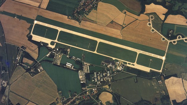 Celkový pohled na letiště v Mošnově nedaleko Ostravy