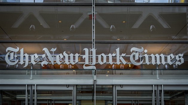Sdlo americkho denku The New York Times v New Yorku (29. dubna 2019)