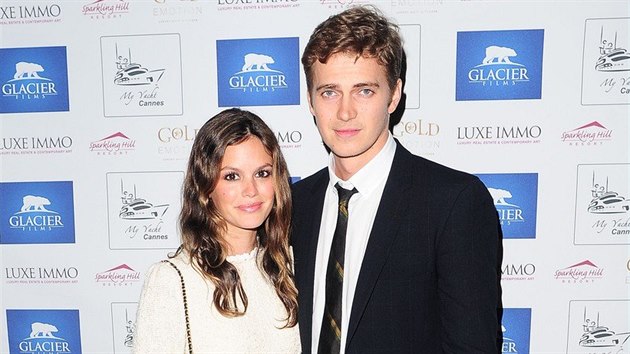 Rachel Bilsonov a jej bval partner a otec jej dcery, herec Hayden Christensen (Cannes, 19. kvtna 2013)